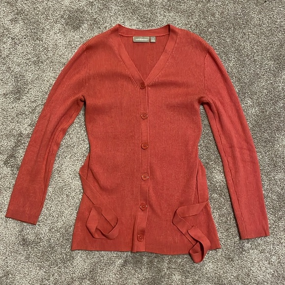 croft & barrow Tops - Croft & Barrow Soft Belted Button-Up Knit Cardigan